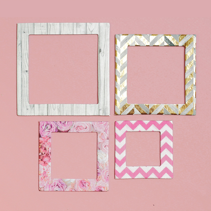Набор рамочек Артузор с фольгированием "Lovely moments"