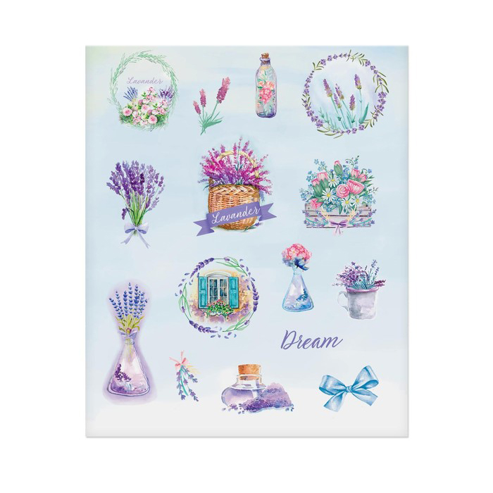 Наклейки бумажные Артузор "Лавандовая фантазия"