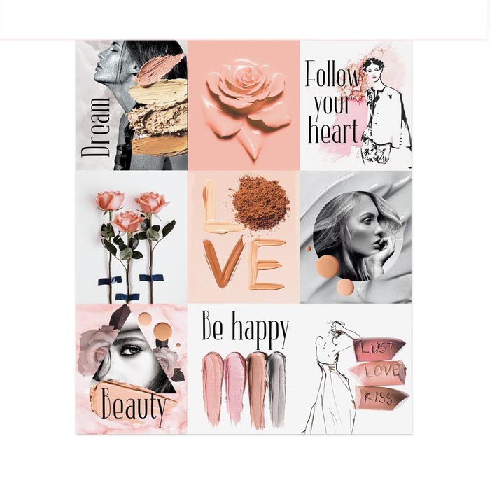 Наклейки бумажные Артузор "Beauty"