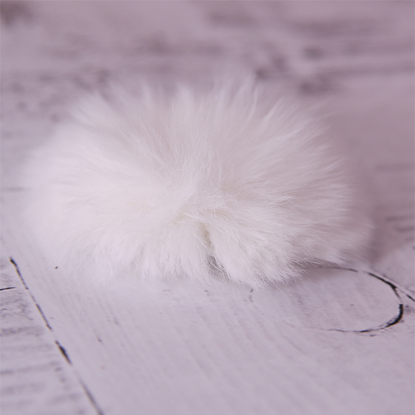 Декор "Хвостик кролика", цвет белый