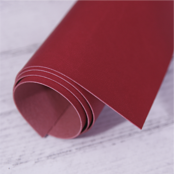Кожзам переплётный 35 х 50 см глянцевый с фактурой кожи Красный