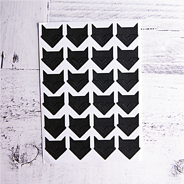 Уголки для фотографий самоклеящиеся 14х14мм Чёрные