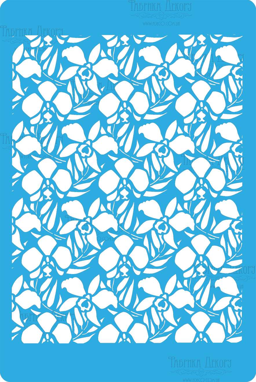 Трафарет Фабрика Декору «Нарициссы»