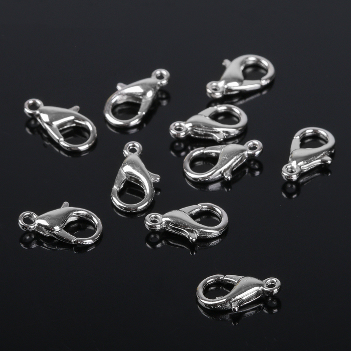 Карабин 0,7 см, цвет серебряный (700)