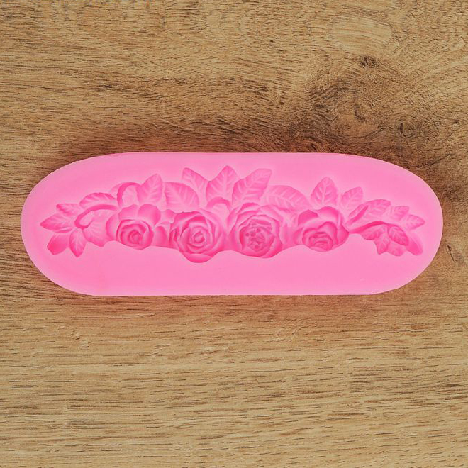 Молд силиконовый "Куст роз №504"