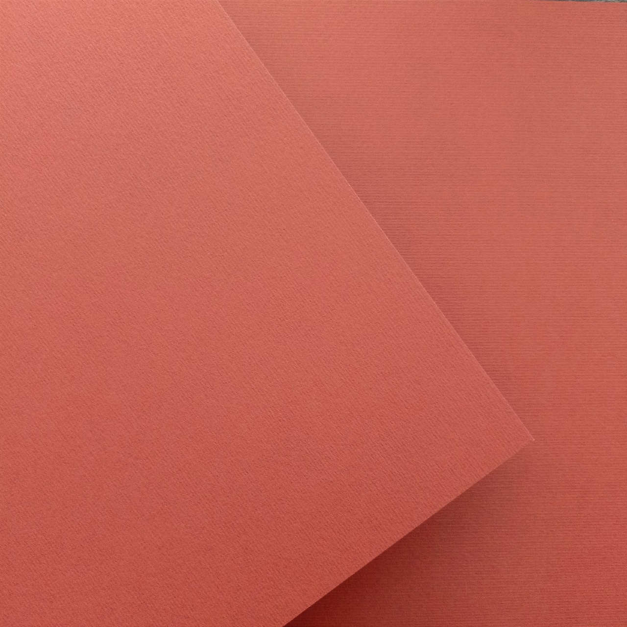 Картон 30,5х30,5 с текстурой "ткань" двусторонний 260 г/м2 Кирпич