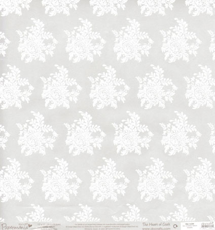 Веллум с с глиттером (блёстками) Docraft "Цветочный куст"