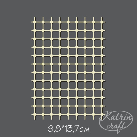 Чипборд Katrin craft "Фоновый А6 Клетка с кругами"