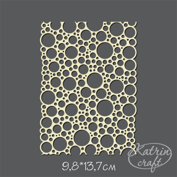 Чипборд Katrin craft "Фоновый А6 Круги разные №1"