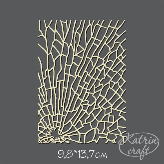 Чипборд "Фоновый А6 Разбитое стекло"