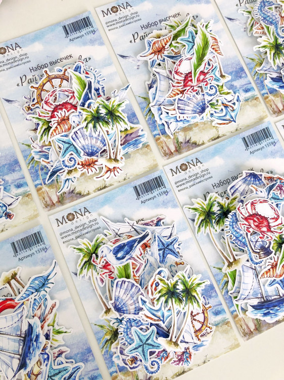 Набор картонной вырубки MONAdesign "Райские острова"