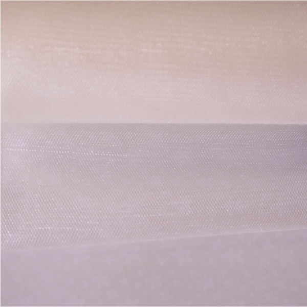 Тюль-сетка с перламутровым блеском 15 см, цвет кремовый