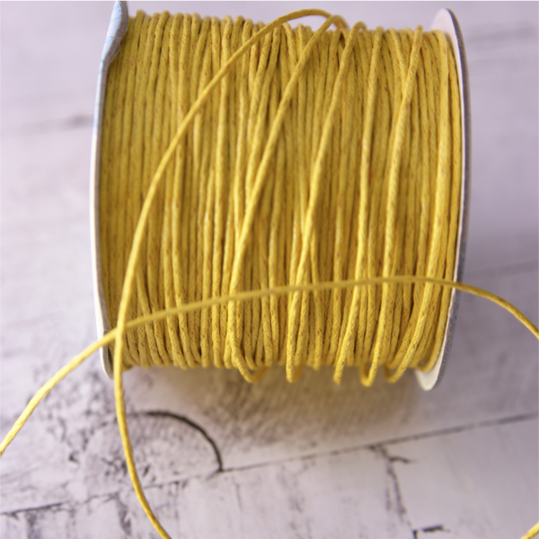 Вощённый шнур 1 мм. Цвет кукурузный