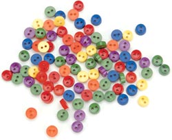 Набор мини-пуговичек "Яркие тона"