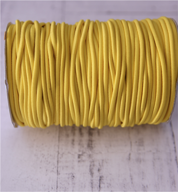 Резинка круглая 3 мм, Цвет жёлтый