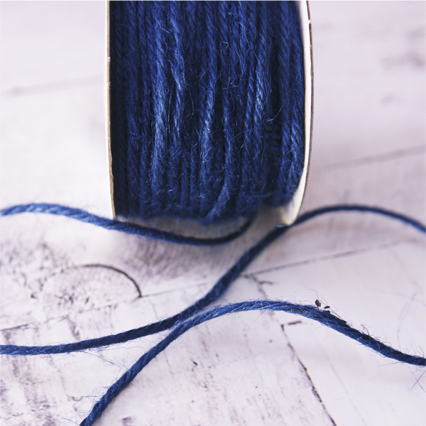 Бечёвка джутовая , цвет синий