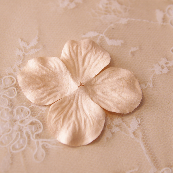 Гортензия 4 см, цвет абрикос