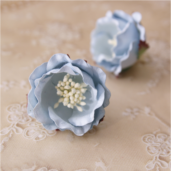 Цветок магнолии 5 см, 1 шт, цвет голубой