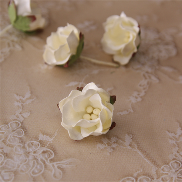 Цветок жасмина 3 см, 1 шт, цвет бледно-жёлтый