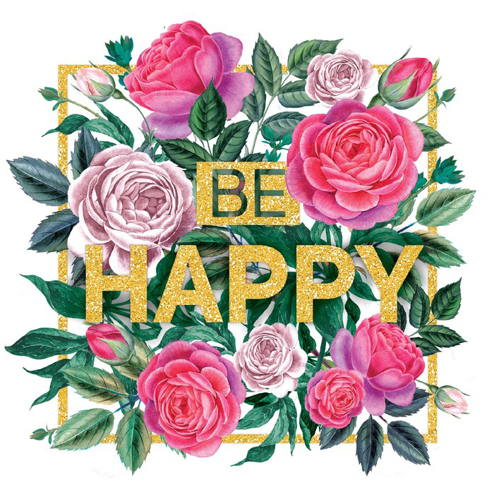 Термонаклейка Артузор "Be happy"