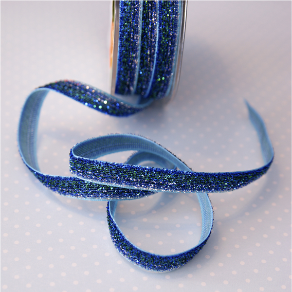 Тесьма с блёстками 10 мм, цвет русалка