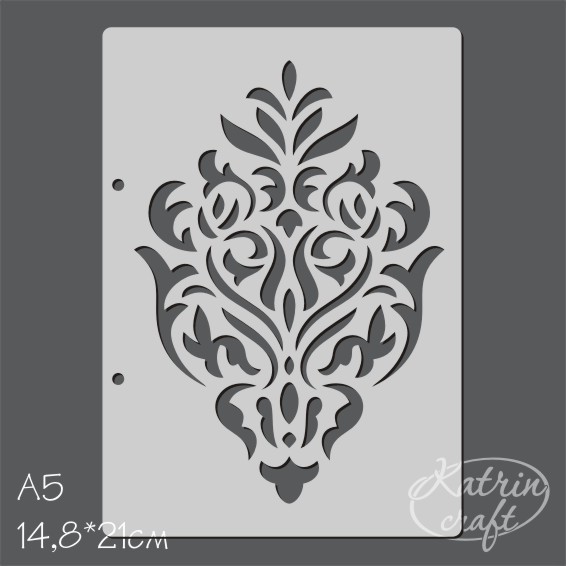 Трафарет Katrin "Дамаск №3 большой"