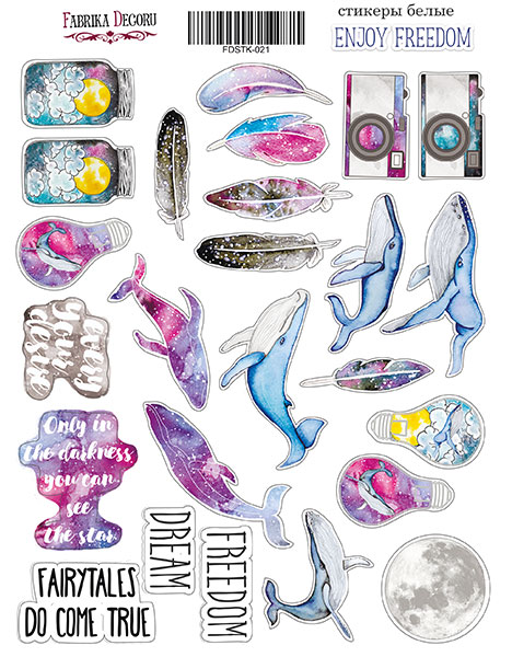 Наклейки бумажные Фабрика Декору "Enjoy Freedom"