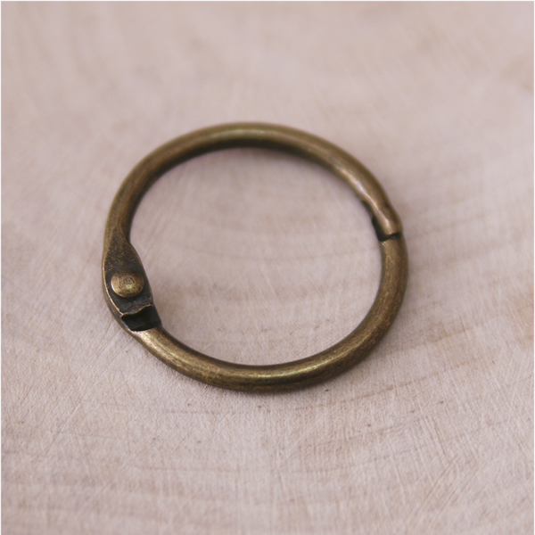 Кольцо для альбома 25 мм, цвет античный бронзовый