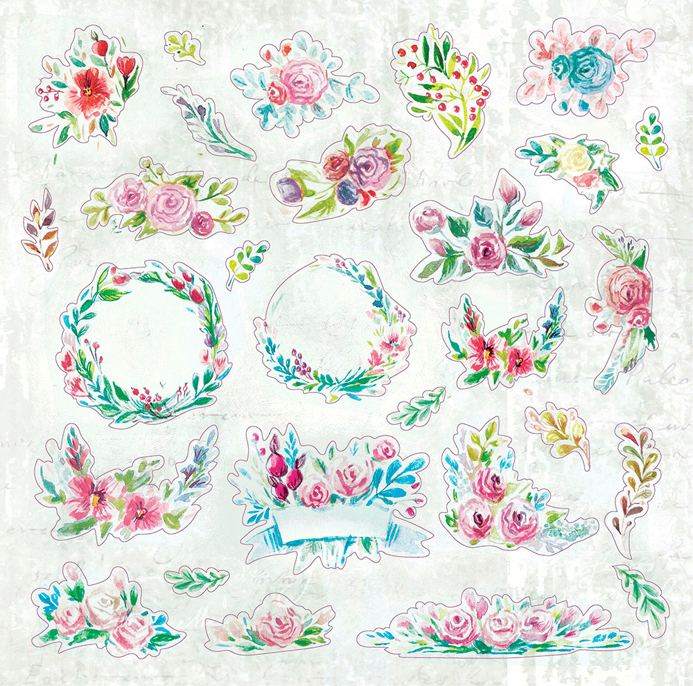 Лист с вырубными элементами MrPainter "Туманный рассвет"