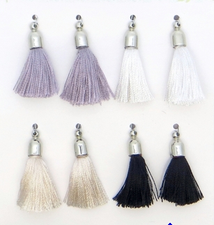 Набор подвесок-кисточек из ниточек Рукоделие, цвет монохром