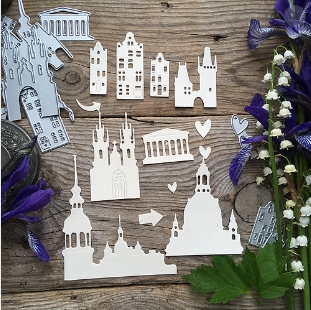 Ножи для вырубки mimi cut "Силуэты старого города"
