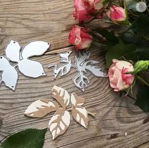 Ножи для вырубки mimi cut "Лист розы"