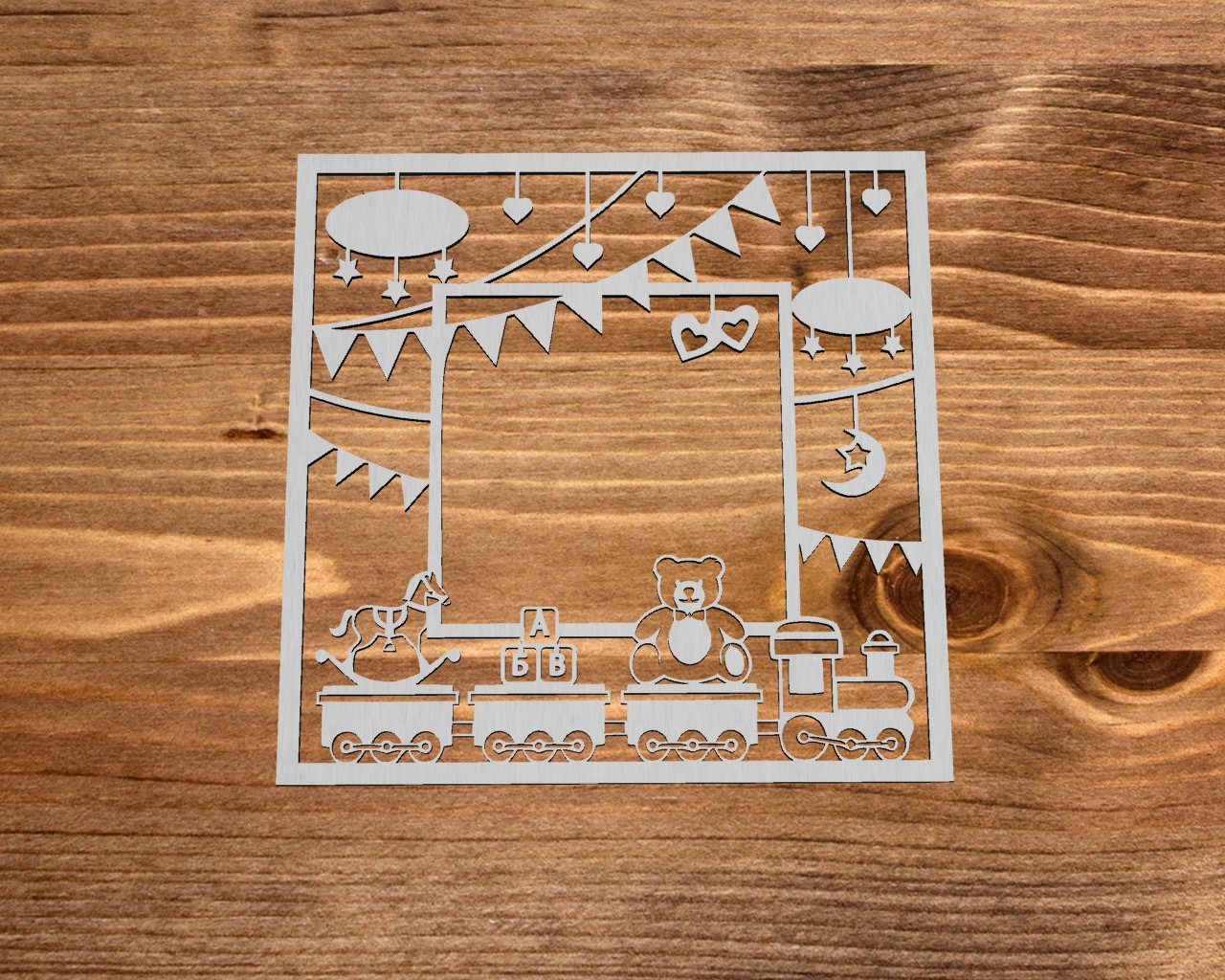 Чипборд Chipboards "Рамка "Паровозик""