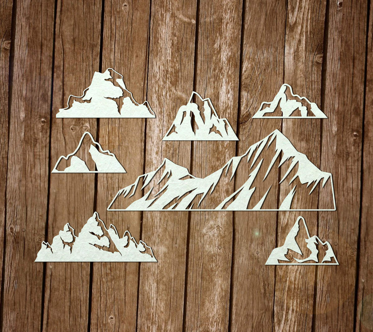 Чипборд Chipboards "Набор " Горы ""