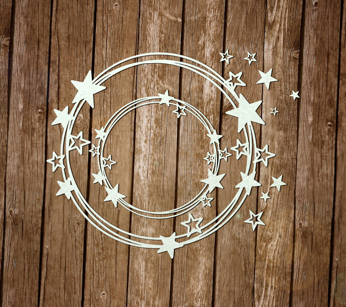 Чипборд Chipboards "Рамки со звездами"