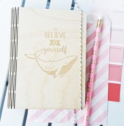 Деревянная обложка WoodCraft "Переплет с механизмом" с гравировкой