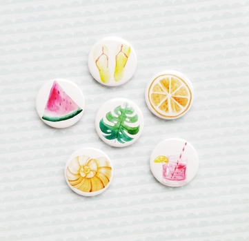 Набор скрап-фишек WoodCraft "Summer"