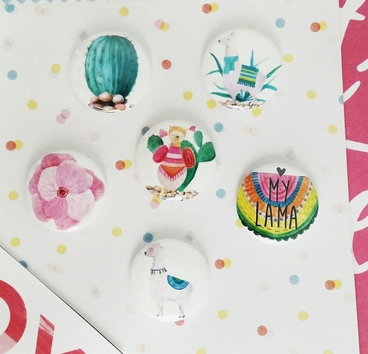 Набор скрап-фишек WoodCraft "Lama"