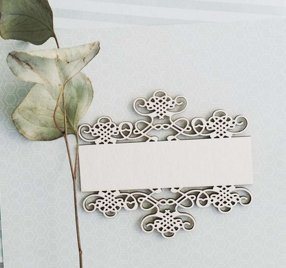 Чипборд WoodCraft "Рамка 13" (прямоугольная с вензелями)