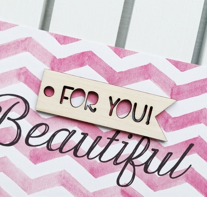 Деревянный декор WoodCraft "Бирка For you" (730)