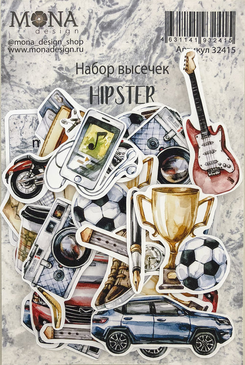Набор вырубки из картона MONAdesign "Hipster"
