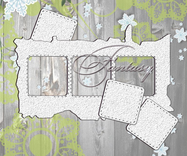 Ножи для вырубки Fantasy фоновый "Большие квадраты"