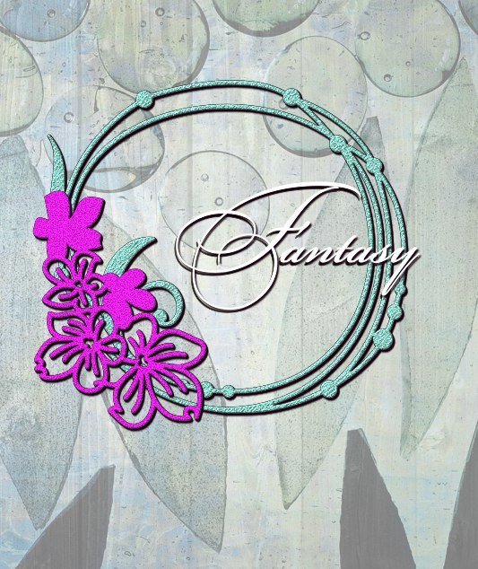 Ножи для вырубки Fantasy "Рамка с цветочками"