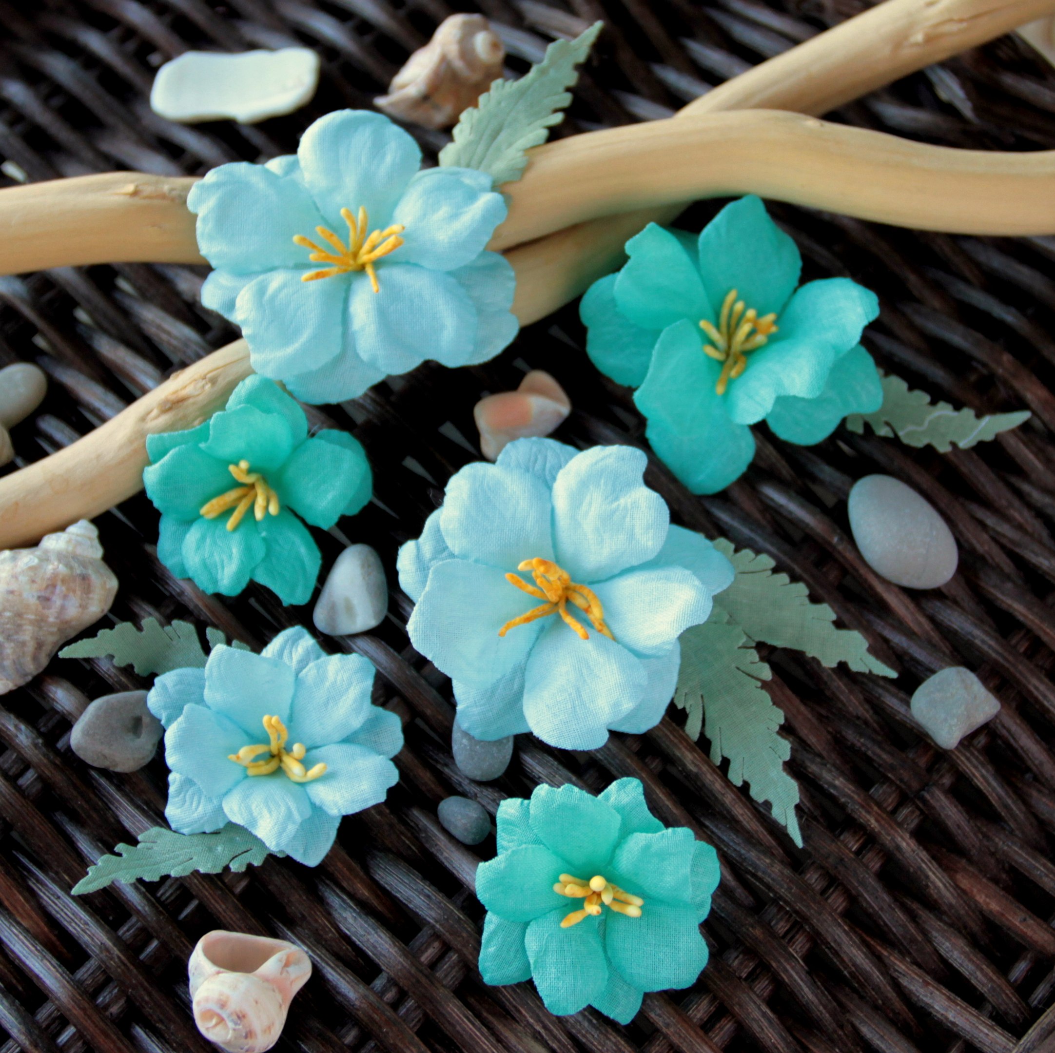 Набор цветочков Vanilla Garden "Тропик", голубой микс