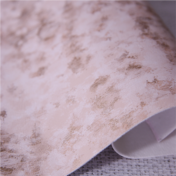 Искусственная кожа 30 х 27 см "Мрамор", розовое золото
