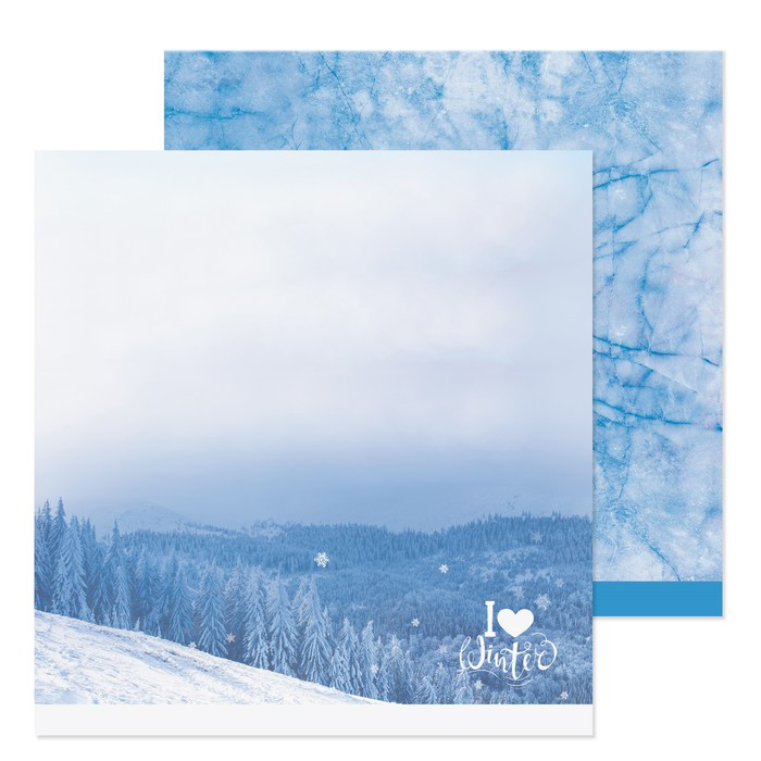 Бумага для скрапбукинга АртУзор "Люблю зиму" (ART681)