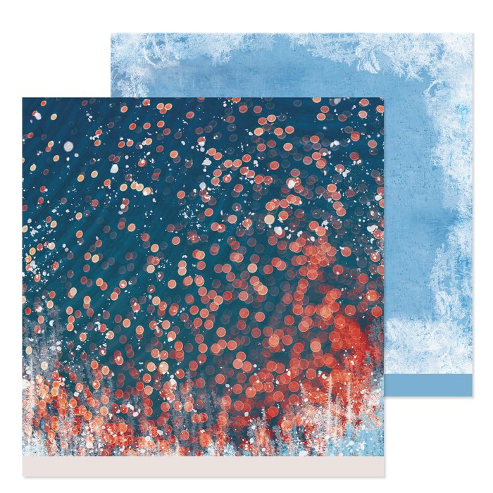 Бумага для скрапбукинга АртУзор "Новогодние огоньки" (ART689)