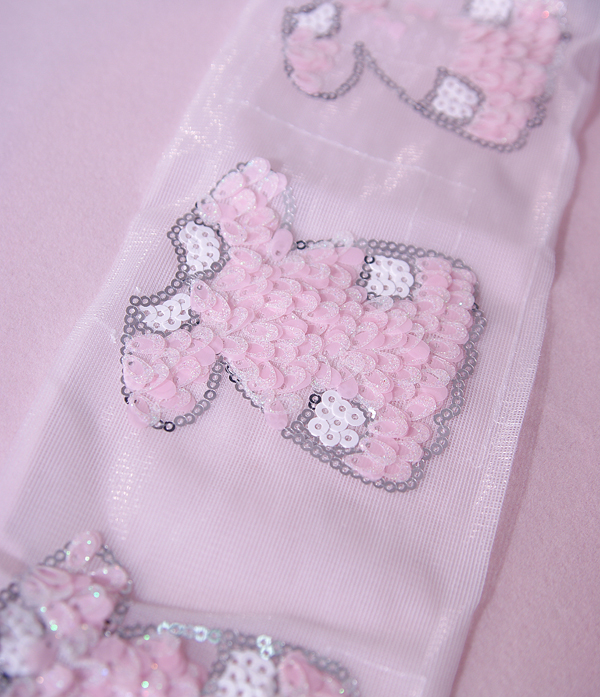 Платьице из пайеток на сетке, цвет розовый