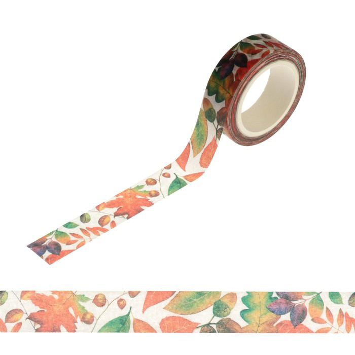 Бумажный скотч "Осенние листья"