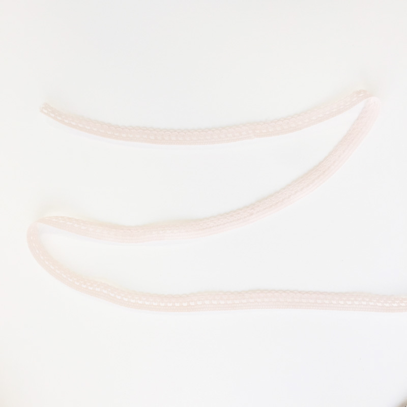 Кружево 0,9 см, цвет нежно-розовый (№2)